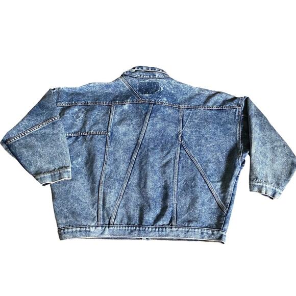 Texas Tuff Acid Wash 1988 Denim Jean Jacket Sz M - Picture 11 of 11